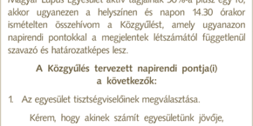 Meghívó közgyűlésünkre