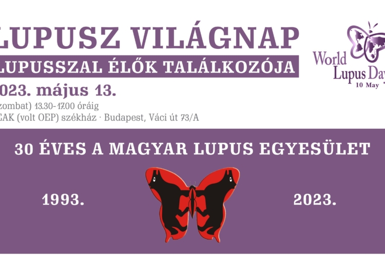 Május 13-án lesz a Lupusz Világnapi programunk